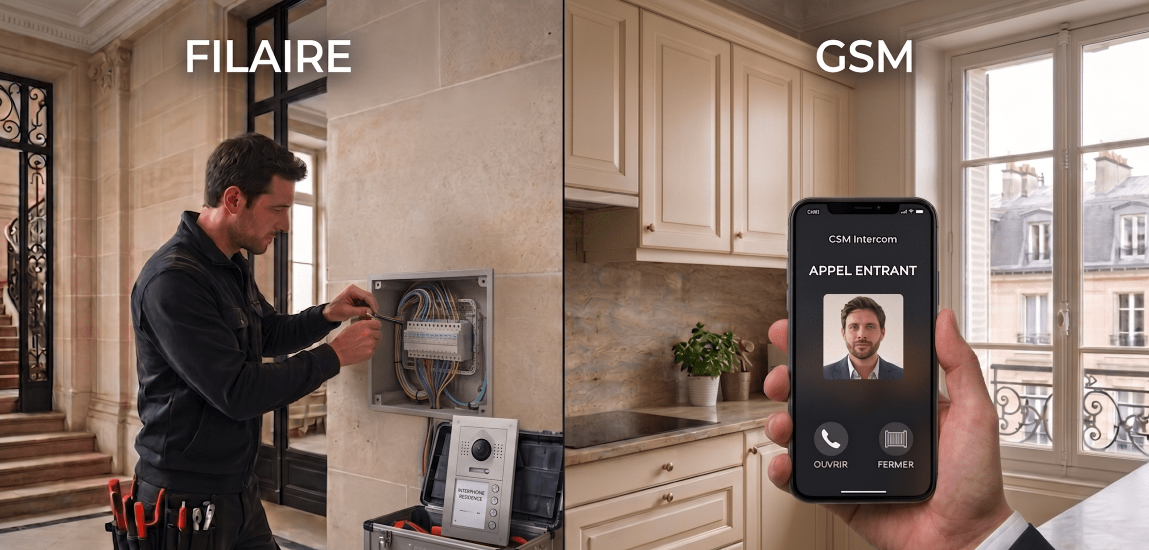 Interphone filaire ou GSM
